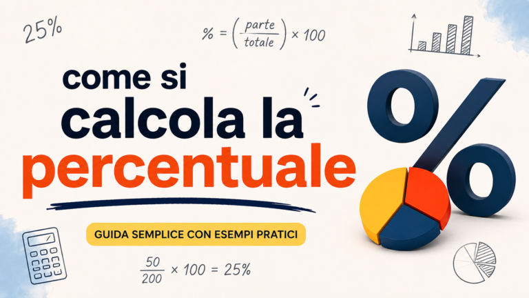 come si calcola la percentuale